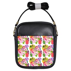 Bunch Of Flowers Girls Sling Bag by Sparkle