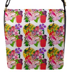 Bunch Of Flowers Flap Closure Messenger Bag (S)