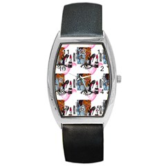 Modern Art Barrel Style Metal Watch by Sparkle