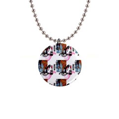 Modern Art 1  Button Necklace by Sparkle