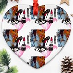 Modern Art Heart Ornament (Two Sides) Front