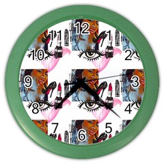 Modern Art Color Wall Clock by Sparkle