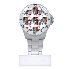 Modern Art Plastic Nurses Watch by Sparkle