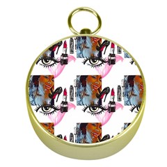 Modern Art Gold Compasses by Sparkle