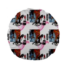 Modern Art Standard 15  Premium Flano Round Cushions by Sparkle