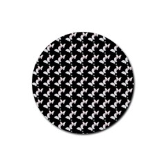 Butterfly Rubber Round Coaster (4 Pack) by Sparkle