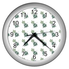 Tropical Wall Clock (silver) by Sparkle