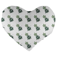 Tropical Large 19  Premium Heart Shape Cushions by Sparkle