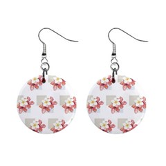 Floral Mini Button Earrings by Sparkle