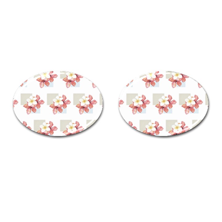 Floral Cufflinks (Oval)