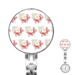 Floral Stainless Steel Nurses Watch by Sparkle