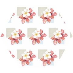 Floral Wooden Puzzle Hexagon by Sparkle