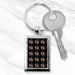 Cat Pattern Key Chain (rectangle) by Sparkle