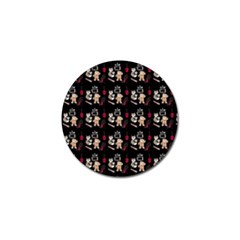 Cat Pattern Golf Ball Marker (4 Pack) by Sparkle