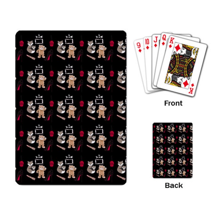 Cat Pattern Playing Cards Single Design (Rectangle)