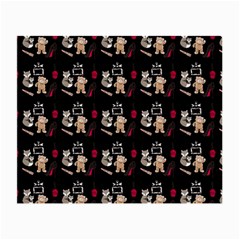 Cat Pattern Small Glasses Cloth (2 Sides) by Sparkle