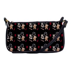 Cat Pattern Shoulder Clutch Bag by Sparkle