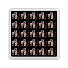 Cat Pattern Memory Card Reader (square) by Sparkle