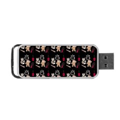 Cat Pattern Portable Usb Flash (one Side) by Sparkle