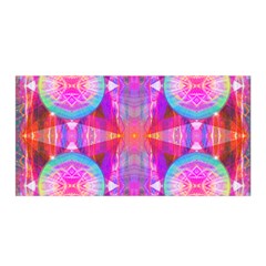 Pink Diamond Satin Wrap 35  X 70  by Thespacecampers