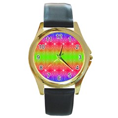 Angelic Pride Round Gold Metal Watch by Thespacecampers