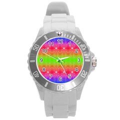 Angelic Pride Round Plastic Sport Watch (l) by Thespacecampers