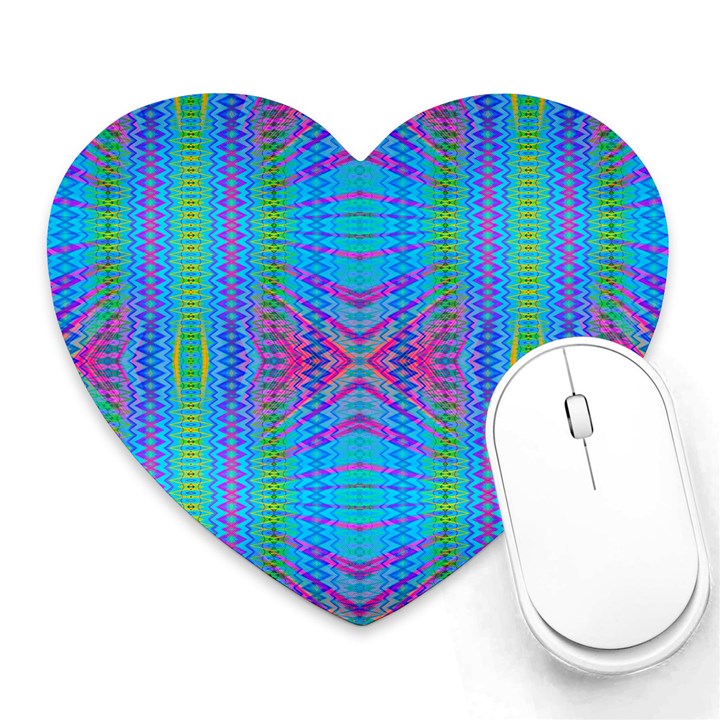 Beam Me Up Heart Mousepads