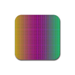 Bismuth Flow Rubber Coaster (square) by Thespacecampers