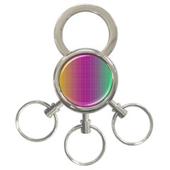 Bismuth Flow 3-ring Key Chain by Thespacecampers