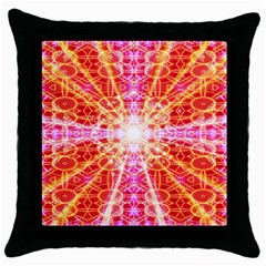 Bursting Energy Throw Pillow Case (black) by Thespacecampers