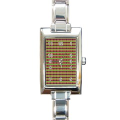 Claus And Effect Rectangle Italian Charm Watch by Thespacecampers