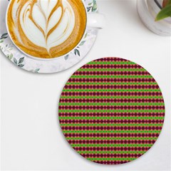 Claus And Effect Uv Print Round Tile Coaster by Thespacecampers