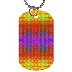 Electric Sunset Dog Tag (two Sides) by Thespacecampers