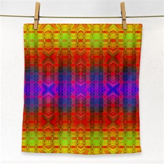 Electric Sunset Face Towel by Thespacecampers