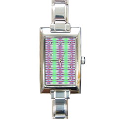 Electro Stripe Rectangle Italian Charm Watch by Thespacecampers