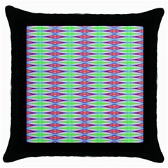 Electro Stripe Throw Pillow Case (black)