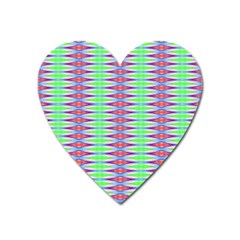 Electro Stripe Heart Magnet by Thespacecampers