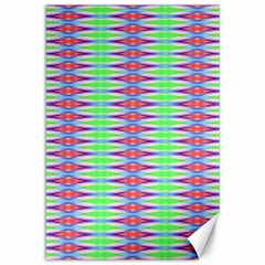 Electro Stripe Canvas 12  X 18  by Thespacecampers