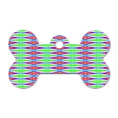 Electro Stripe Dog Tag Bone (one Side) by Thespacecampers