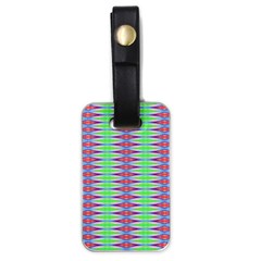 Electro Stripe Luggage Tag (one Side) by Thespacecampers