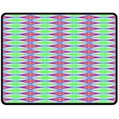 Electro Stripe Double Sided Fleece Blanket (medium)  by Thespacecampers