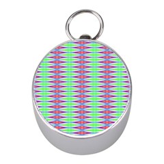 Electro Stripe Mini Silver Compasses by Thespacecampers