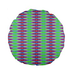 Electro Stripe Standard 15  Premium Flano Round Cushions by Thespacecampers