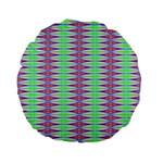 Electro Stripe Standard 15  Premium Flano Round Cushions Front