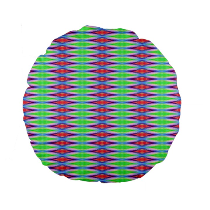 Electro Stripe Standard 15  Premium Flano Round Cushions