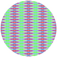 Electro Stripe Wooden Puzzle Round by Thespacecampers