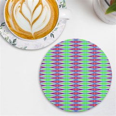 Electro Stripe Uv Print Round Tile Coaster by Thespacecampers