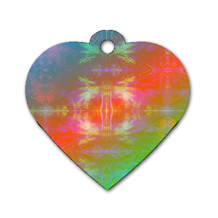 Faded Consciousness Dog Tag Heart (Two Sides)