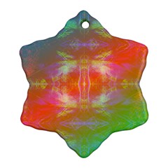 Faded Consciousness Snowflake Ornament (two Sides) by Thespacecampers