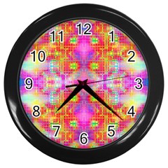 Fractaling Wall Clock (black) by Thespacecampers